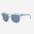 Cat Eye Bevel Cutting Acetate Women's Sunglasses